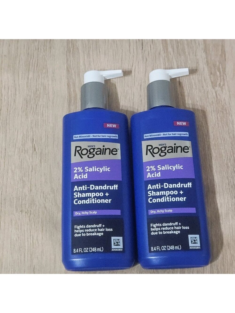 Lot Of 2 Men’s Rogaine Anti-Dandruff Shampoo & Conditioner 8.4oz